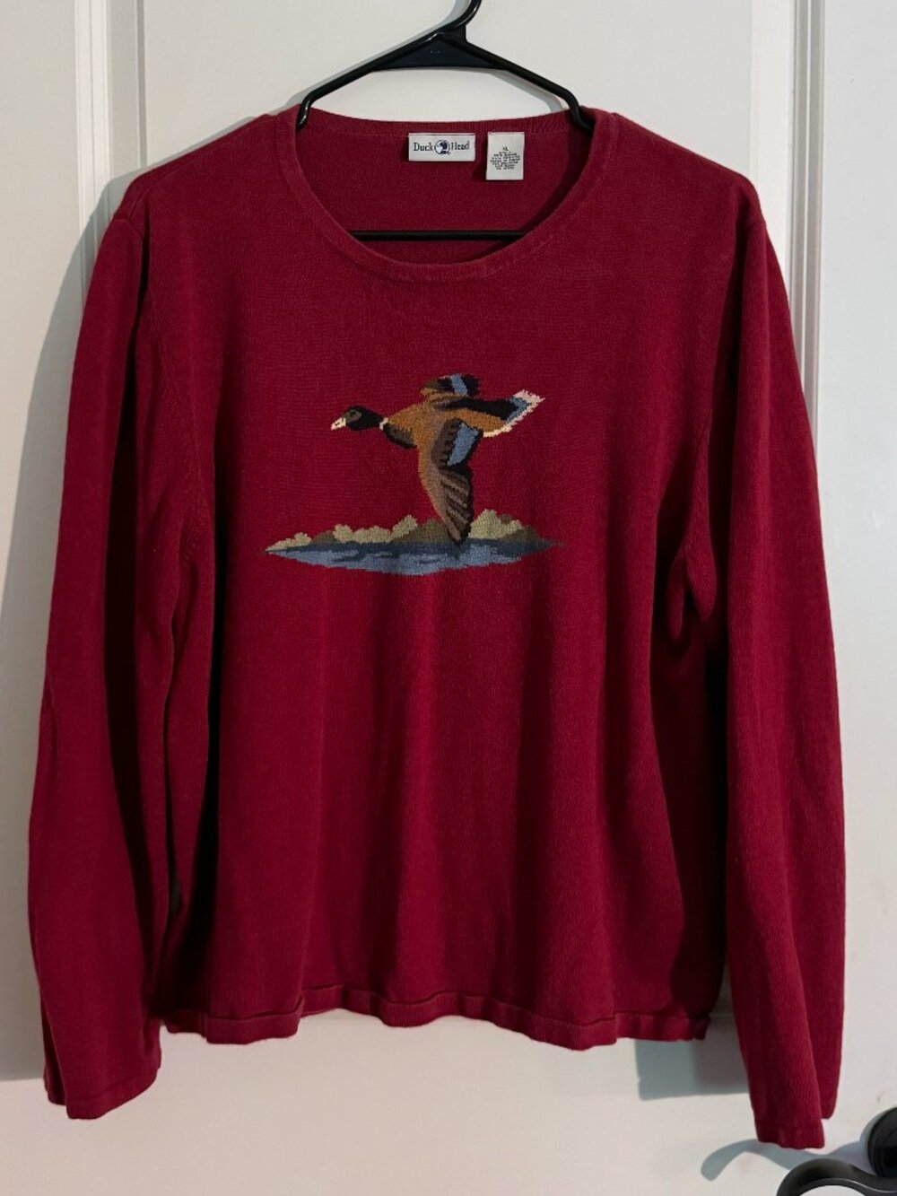 Duck Head Mallard Red Sweater- Vintage